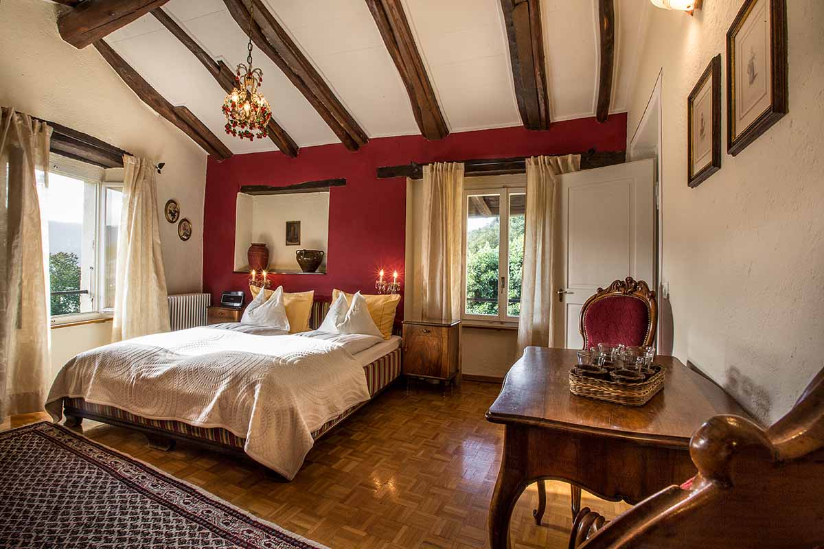 Romantik & Swiss Historic Hotel Villa Carona, hoch über dem Luganersee nähe Morcote, Meride und Lugano im Tessin