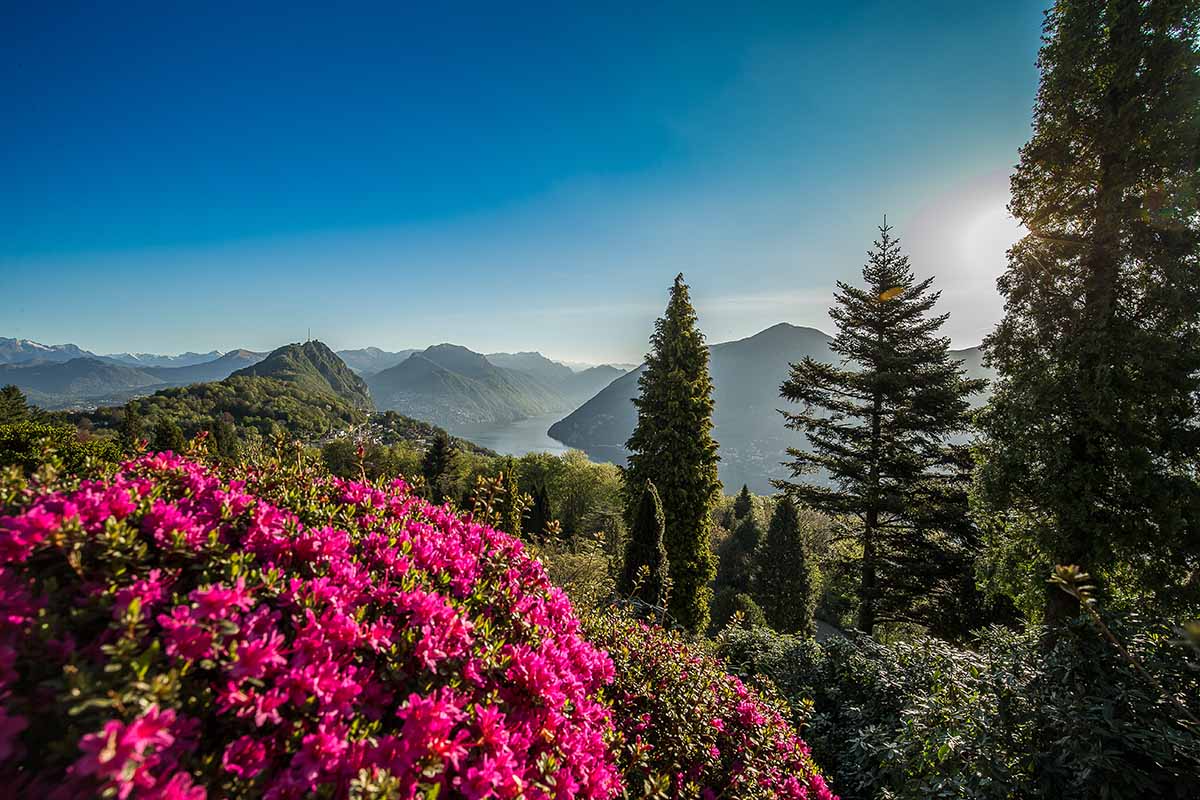 Romantik & Swiss Historic Hotel Villa Carona, hoch über dem Luganersee nähe Morcote, Meride und Lugano im Tessin