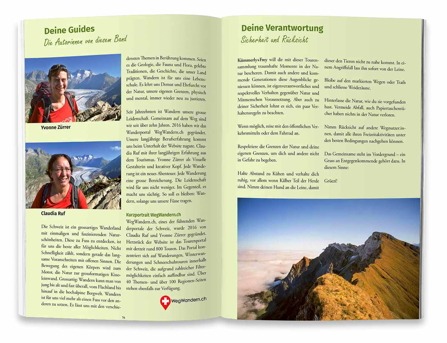 Raus und Wandern, Panoramawege - 30 aussichtsreiche Wandertouren in der Schweiz, Verlag Kümmerly+Frey, Buch Wanderführer von WegWandern.ch