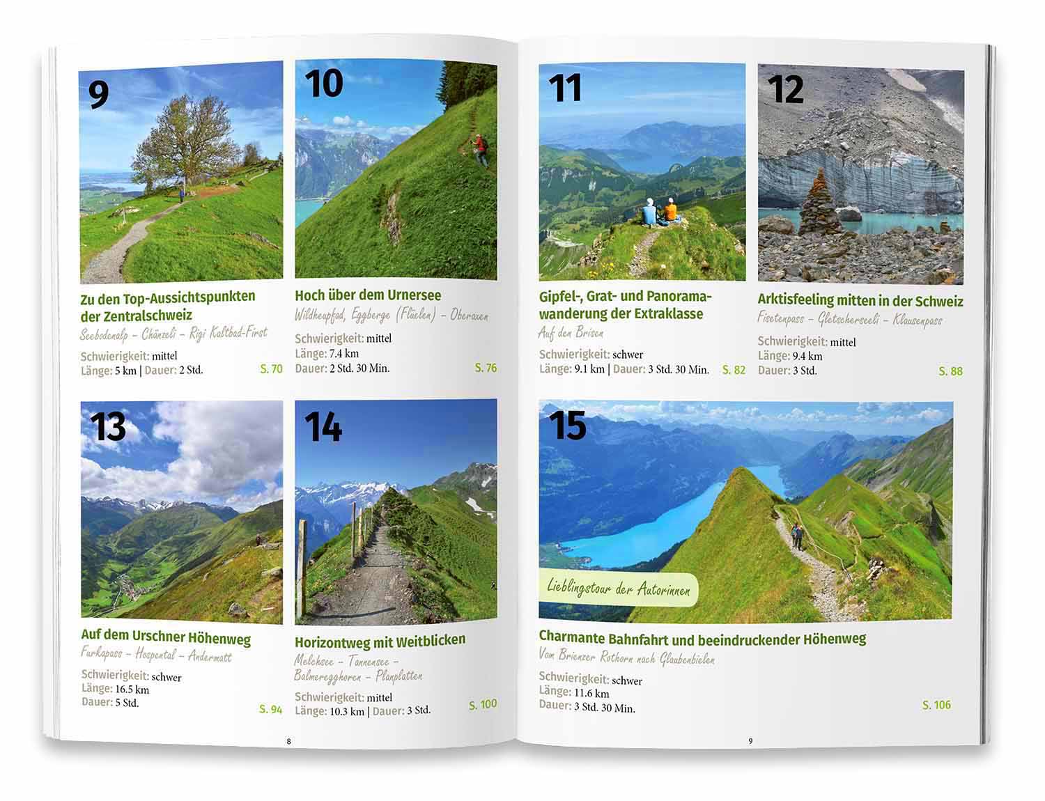 Raus und Wandern, Panoramawege - 30 aussichtsreiche Wandertouren in der Schweiz, Verlag Kümmerly+Frey, Buch Wanderführer von WegWandern.ch